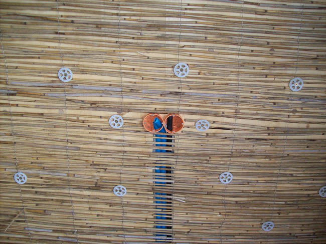 parete legno cannucciato impianto